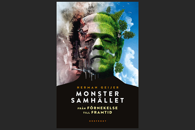 Bild på omslaget till boken Monstersamhället skriven av Herman Geijer.